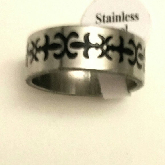 Men's Ring, Silver w/ Custom Design - Picture 2 of 4